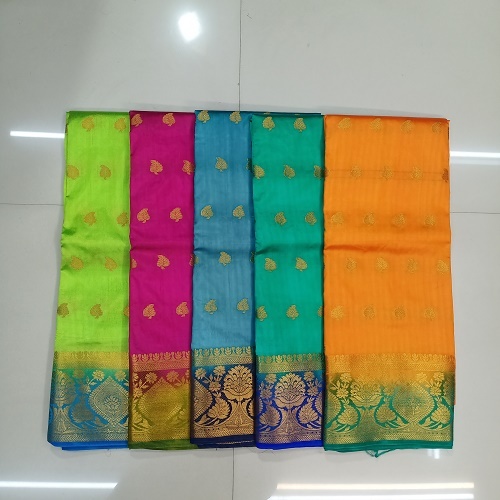 Nylon Balaton Chit Pallu Saree