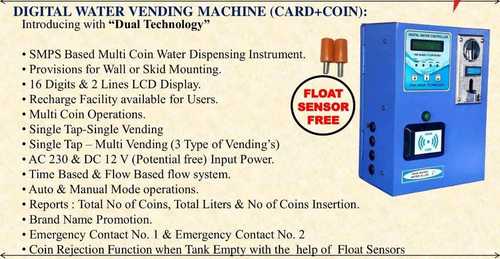 Coin Operated Water Vending Machine - Automatic Grade: Full Automatic