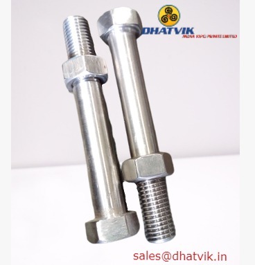 SS304 Half Thread Bolt By DHATVIK INDIA PRIVATE LIMITED
