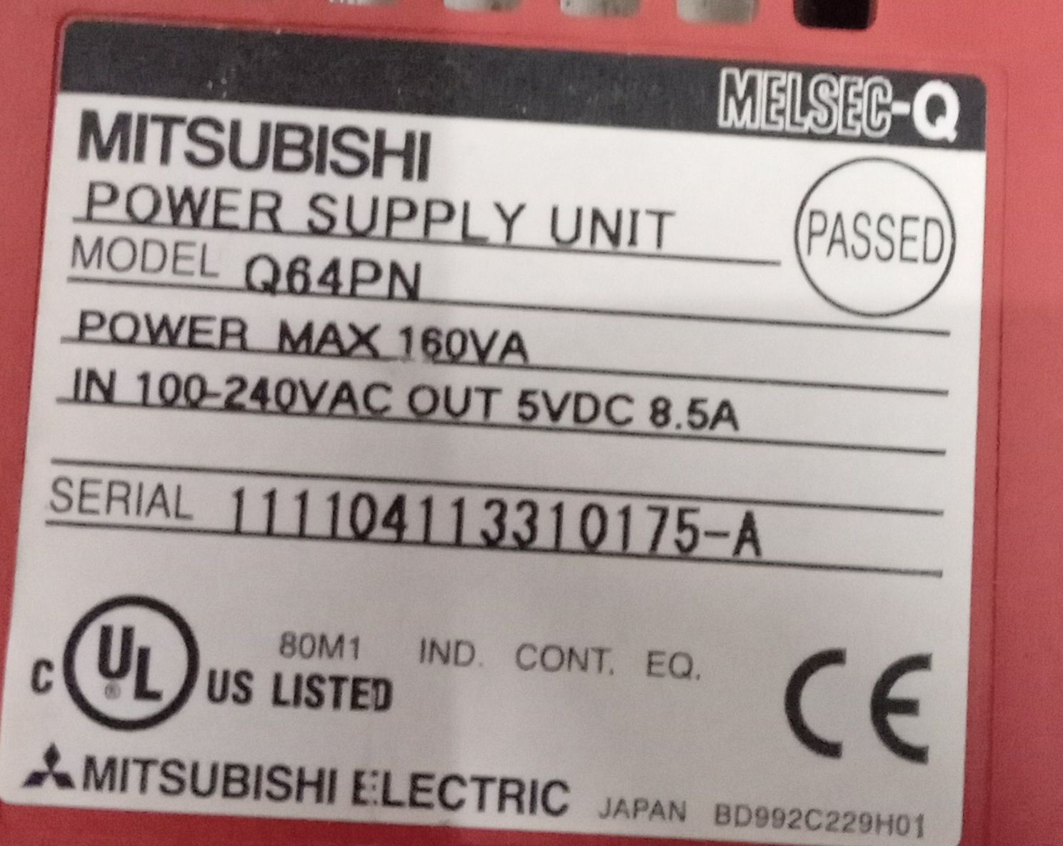 MITSUBISHI Power Supply Module Q64PN