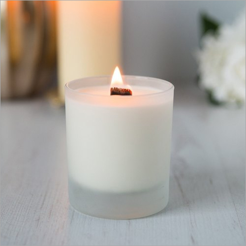 Paraffin Wax White Wood Wick Candles