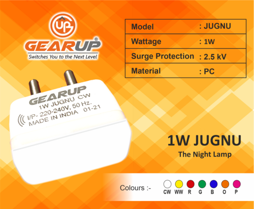 Multi Color 1W Jugnu The Night Lamp