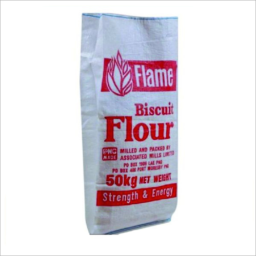PP Woven Printed Sack Bag - Polypropylene 60kg Net Red, Durable Lightweight Recyclable Flexographic Print