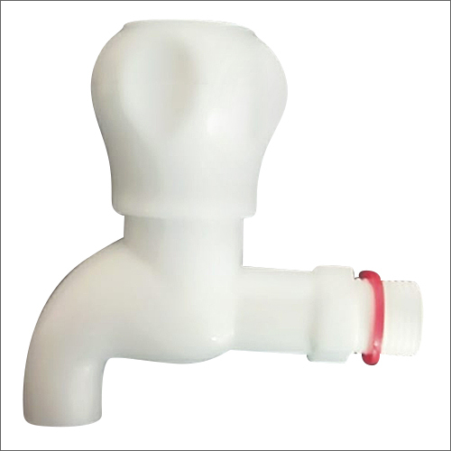 Pp White Plastic Bib Cock