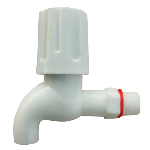 White Plastic Turbo Short Body Bib Cock