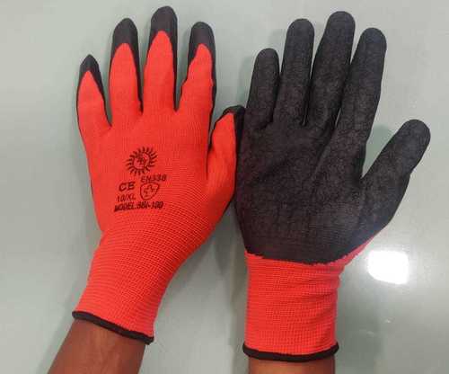 BBI Red Black Latex Coated Gloves