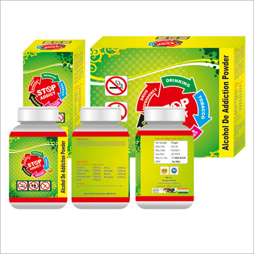 Stop Addiction Alcohol De Addiction Powder Age Group: For Adults