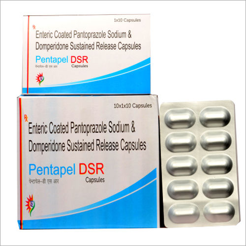 Enteric Coated Pantoprazole Sodium and Domperidone Sustained Release Capsules