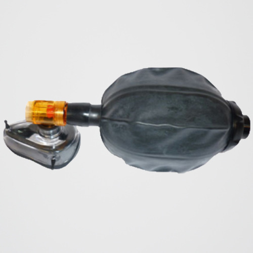 ConXport Black Rubber Resuscitator Adult or Ambu Bag