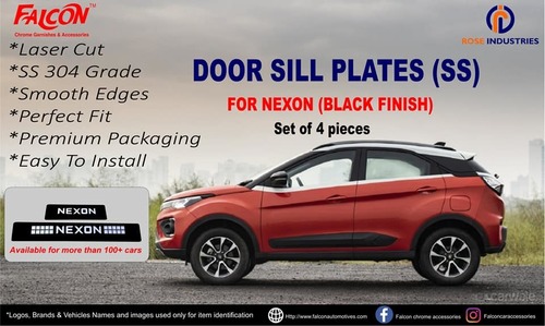 NEXON BLACK FINISH FOOTSTEPS / DOOR SILL PLATES
