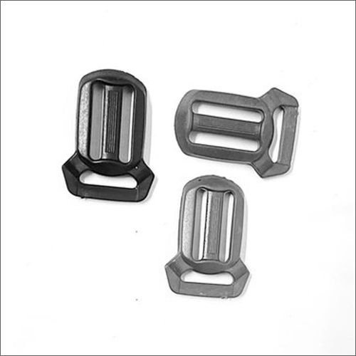 Plastic Rectangular Black Tri-glide Slider Buckle