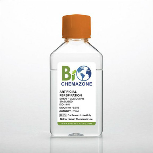 Artificial Perspiration, ISO 11641 Sweat - Custom pH, Stabilized. 200ml (BZ146)