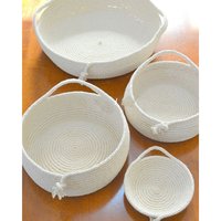 White Rope Basket