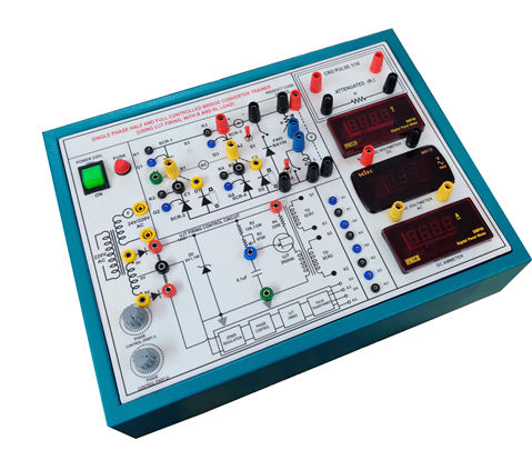 SCR SINGLE PHASE HALF-FULL CONTROLLED BRIDGE CONVERTER USING UJT FIRING