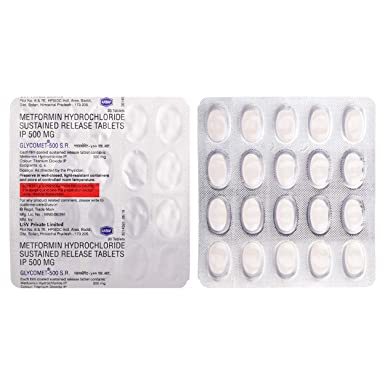 Metformin Hydroloride Sustained Release Tablets Ip 500 Mg General Medicines