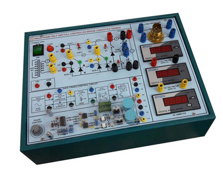 SPEED CONTROL OF SEPARATELY EXCITED DC MOTOR USING SINGLE PHASE HALF-FULL WAVE BRIDGE CONTROLLED BRIDGE COVERTER TRAINER