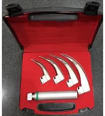 ConXport Laryngoscope Fibre Optic Miller 3 Blades SS Plastic Box