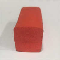 SAGA Red Silicon Rubber Sponge - Silicone Material 25 to 30 Hardness Soft Square Shape | High Flexibility Excellent Durability High Temperature Resistance