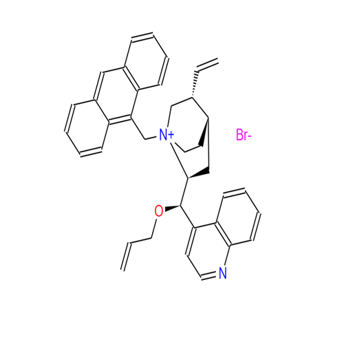 O-Allyl-N-(9-anthracenylmethyl) Cinchonidinium Bromide - Off-White Solid, C35H32BrNO | Cationic Structure, Anthracene Core, Cinchonidine Derivative, High Purity Reagent