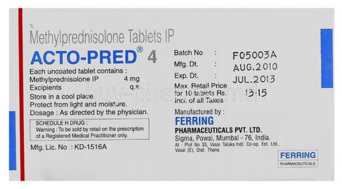 Methylprednisolone Tablets I.P. 4 mg (Acto Pred)