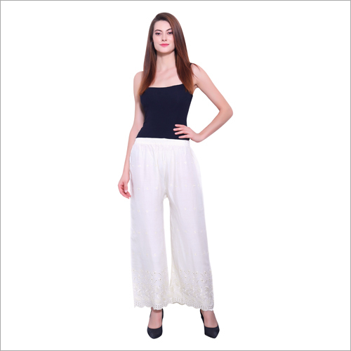 Rayon Half Chikan Palazzo