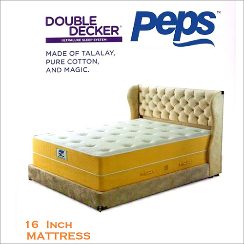Peps Double Decker Luxury Memory Foam 16" and Latex Mattress