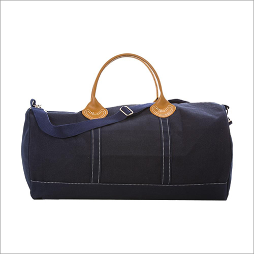 Solid Round Duffle Bag By STITCHMAN INC