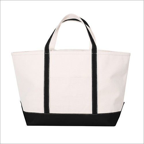 Zippered Top Canvas Boat Tote With Handles : Large -  Hong Kong