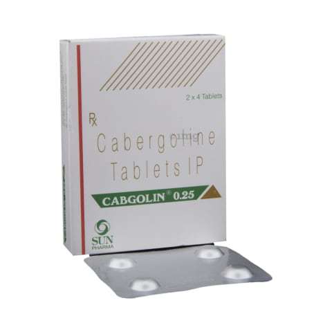 Cabergoline Tablet I.P. (Cabgolin) 0.25 Mg General Medicines