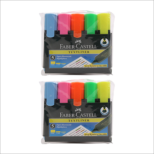 Faber-Castell Multi Textliner Pen Set Of 5 Pack Of 2