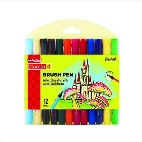12 Shades Camlin Brush Pen Pack Of 