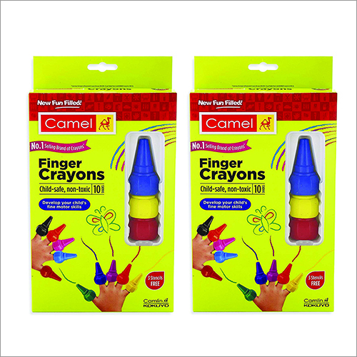 Camel Finger Grip Crayons -10 Shades Pack Of  By PENZ SOLUTIONS
