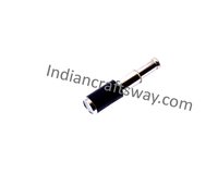 Antique Brass Telescope - 15x7.5x3.5 Cm, Black/nickel Finish | Polished, Nautical Style, Pocket-sized With Leather Trim