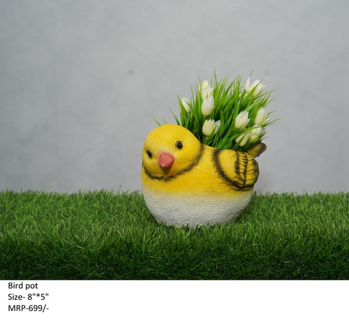 Yellow Bird Pot