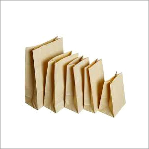Brown Food Grade Grocery Shopping Paper Pouch Bags