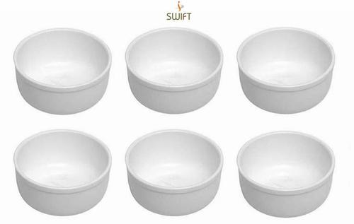 SWIFT INTERNATIONAL Acrylic Serving Bowl - 100 ml, 6 Pieces, White