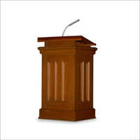 Brown Hard Wood Podium