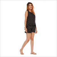 Ladies Sleeveless Top And Short Nightwear - Color: Any Color