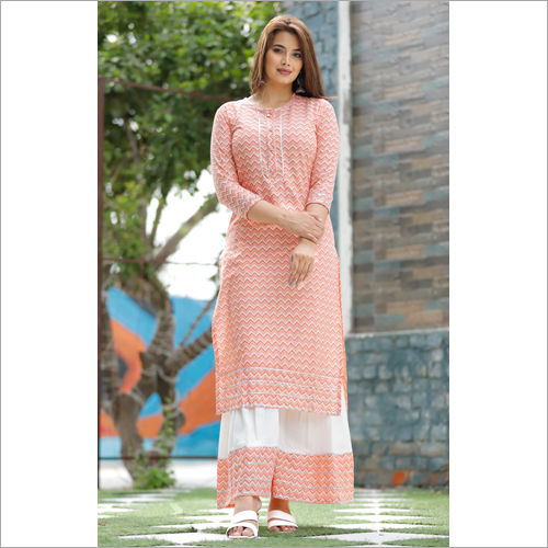 Ladies Fancy Kurta Palazzo Set