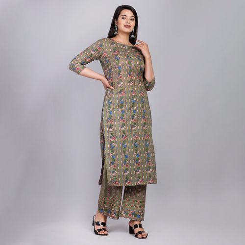 Any Color Ladies Designer Kurta Palazzo Set