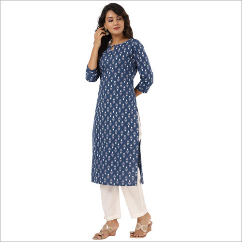 Ladies Fancy Cotton Kurta Pant Set