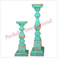 Handicraft Wooden Candle Stand