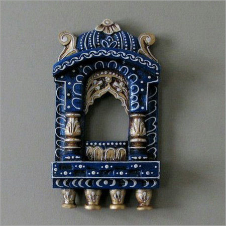 Hand Carved Wooden Jharokha With Hand-painted Design