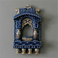Hand Carved Wooden Jharokha with Hand-Painted Design
