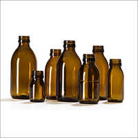 Pharma Glass Bottle - Glass Material, Various Sizes Available | Regular Shape For Industrial Pharmaceutical Use