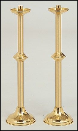 BRASS HIGH QUALITY TAPER CANDLE HOLDER CHURCH SUPPLIES