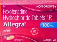 Fexofenadine Hydrochloride Tablets I.P. 180 mg