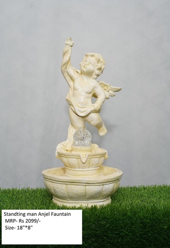 White Standing Man Anjel Fountain