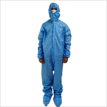 Washable PPE Suit - Non-Woven Fabric, Free Size, Blue | Unisex Design for Protection in Hospitals, Clinics, and Outdoors