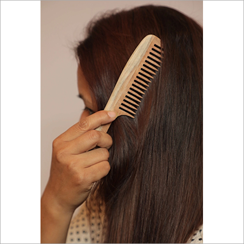 Neem Comb - Polished Wood, Different Sizes Available | Eco-Friendly Hair Tool with Natural Neem Properties
